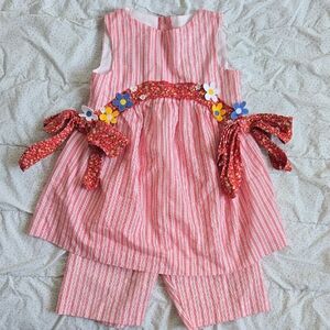Vtg Chocolate Soup Tunic And Shorts Set